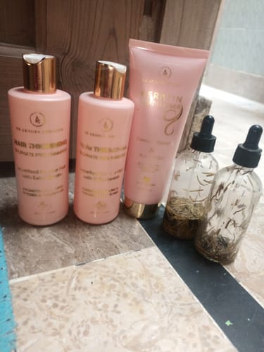 Customer photo review of Rosemary Hair Oil