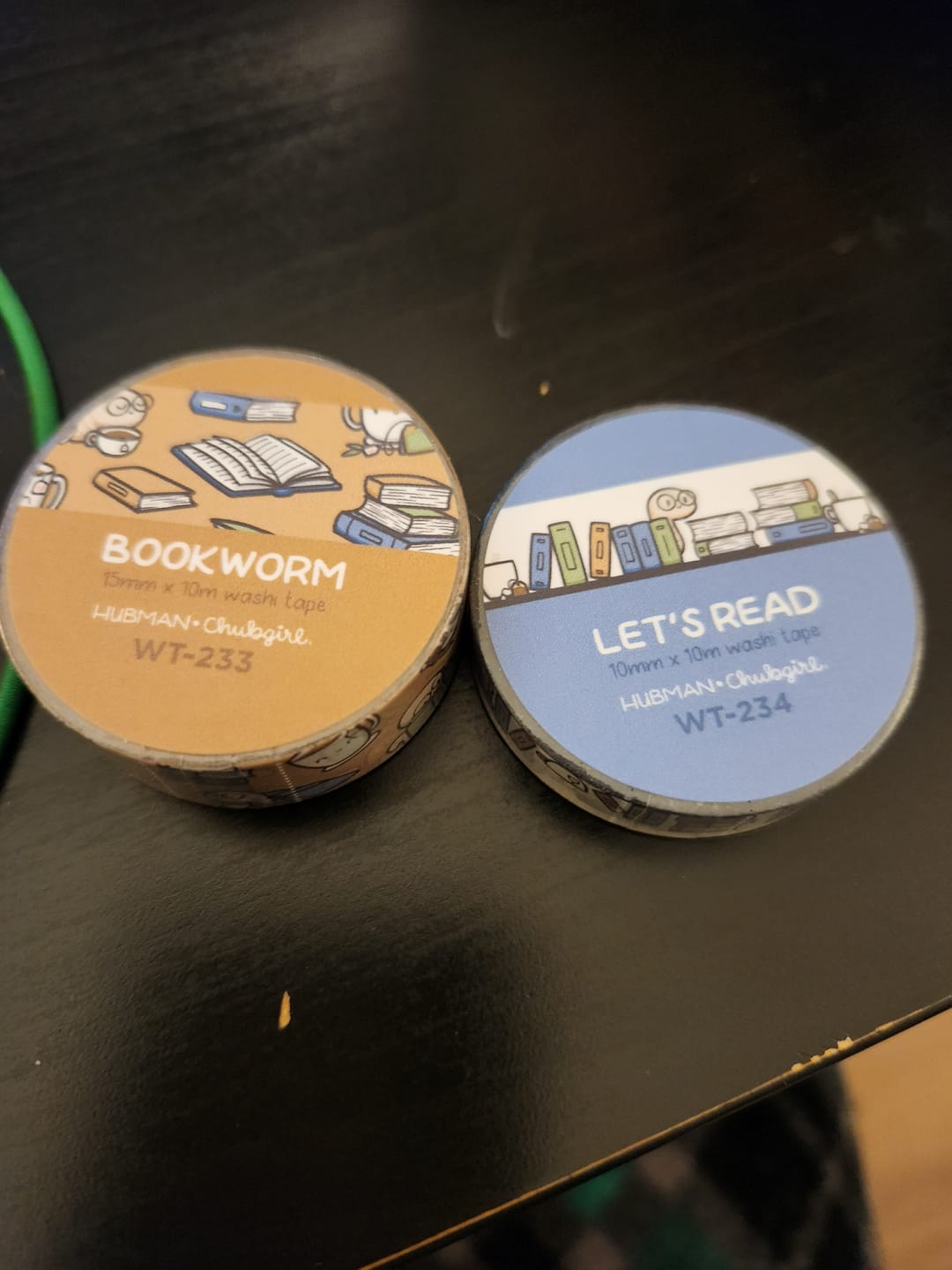 Customer photo review of Cozy Bookworm Washi Tapes (Set of 2)