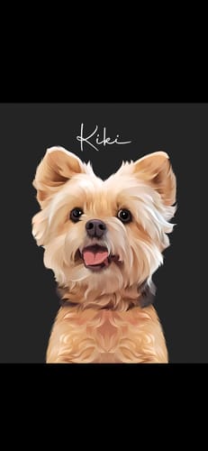 Customer photo review of Pet Art Canvas Wrap