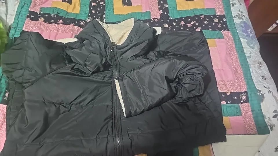 Customer photo review of Damen-Thermomantel mit Fleece-Futter für Herbst und Winter
