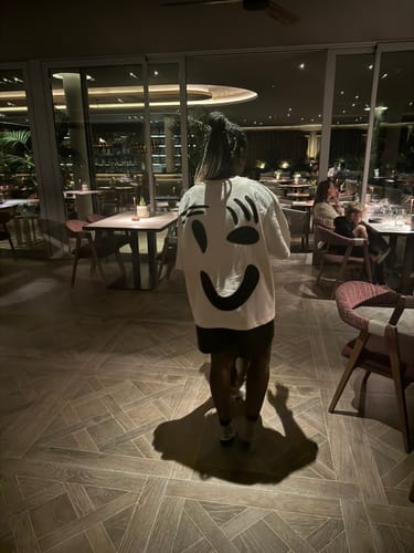 Customer photo review of Feel Good T-Shirt