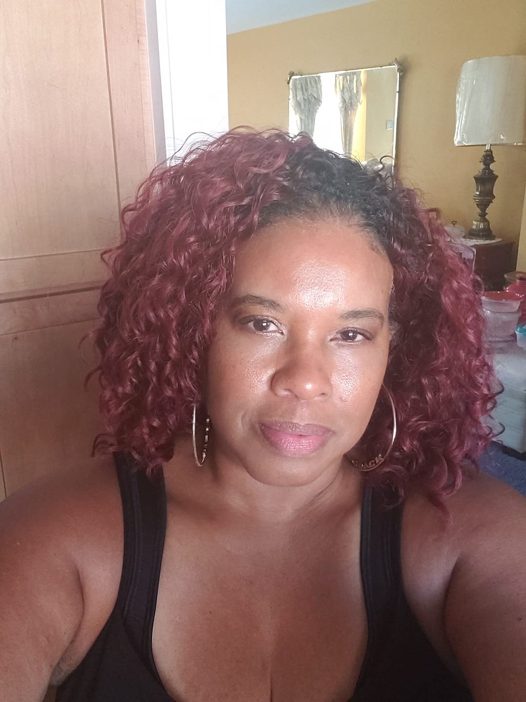 Customer photo review of Outre Premium Synthetic CONVERTI-CAP - TROPICAL TENDRILS
