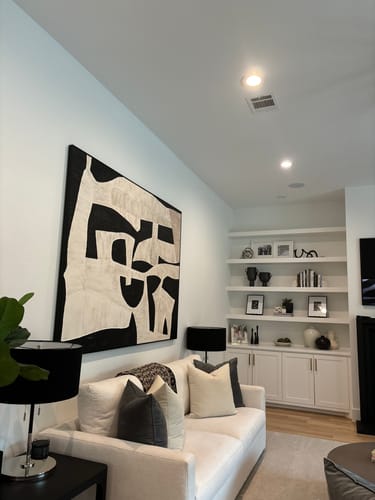 Customer photo review of Black White Painting #ABAH119