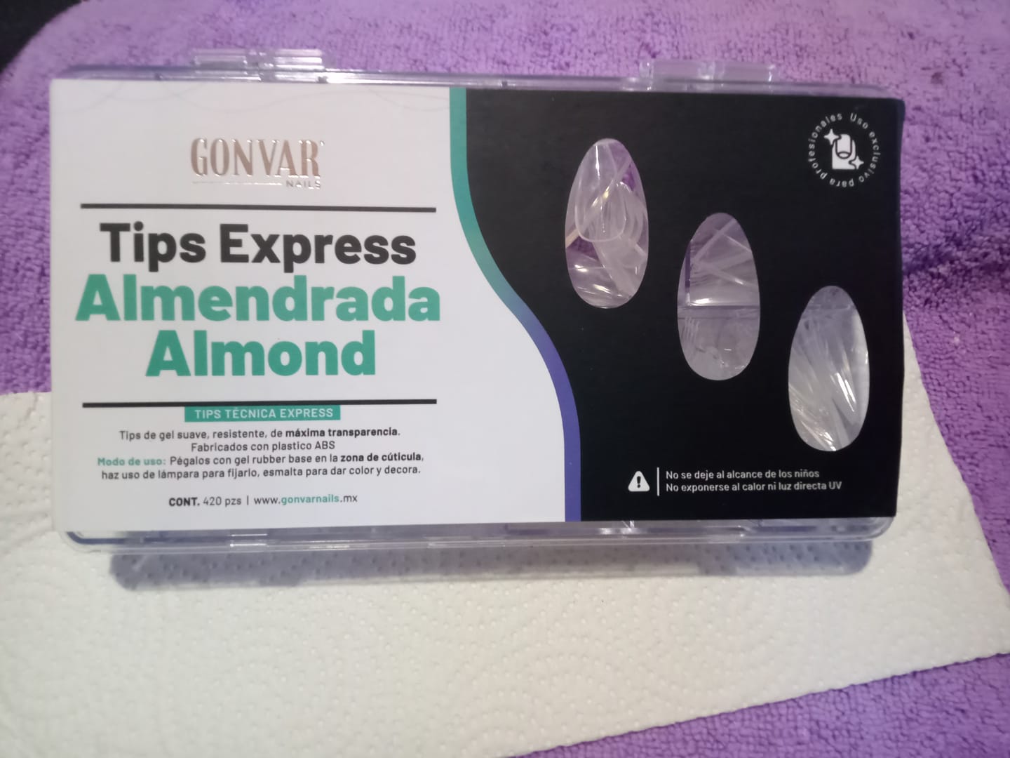 Customer photo review of Tips soft gel/ Almendra Express