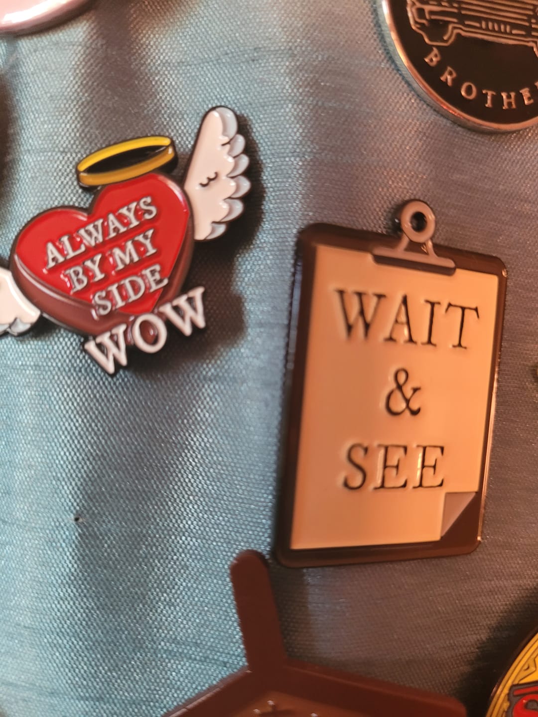 Customer photo review of Always By My Side Pin