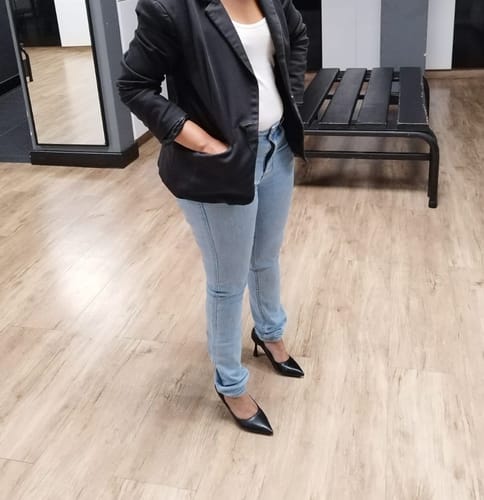 Customer photo review of Petite Size 1 Pointed High Heel Shoes GS377