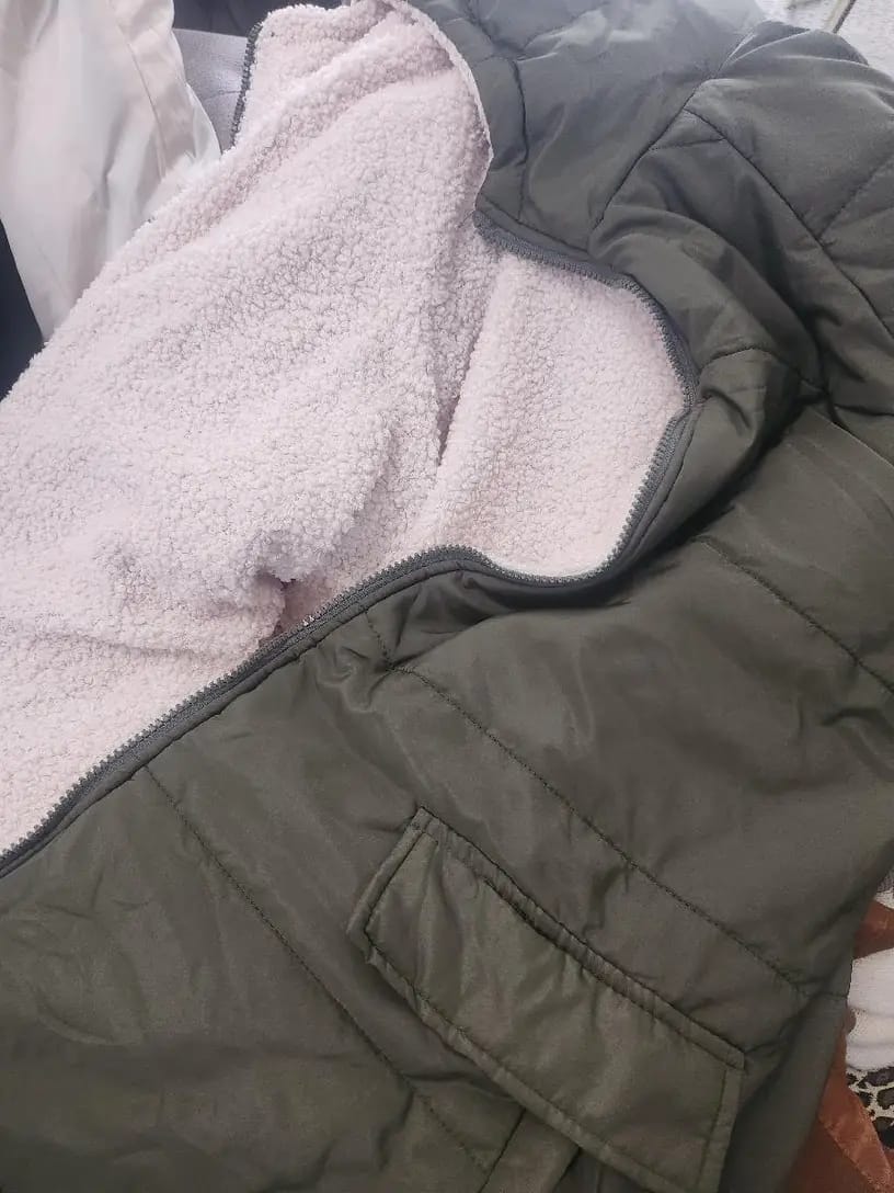 Customer photo review of Damen-Thermomantel mit Fleece-Futter für Herbst und Winter