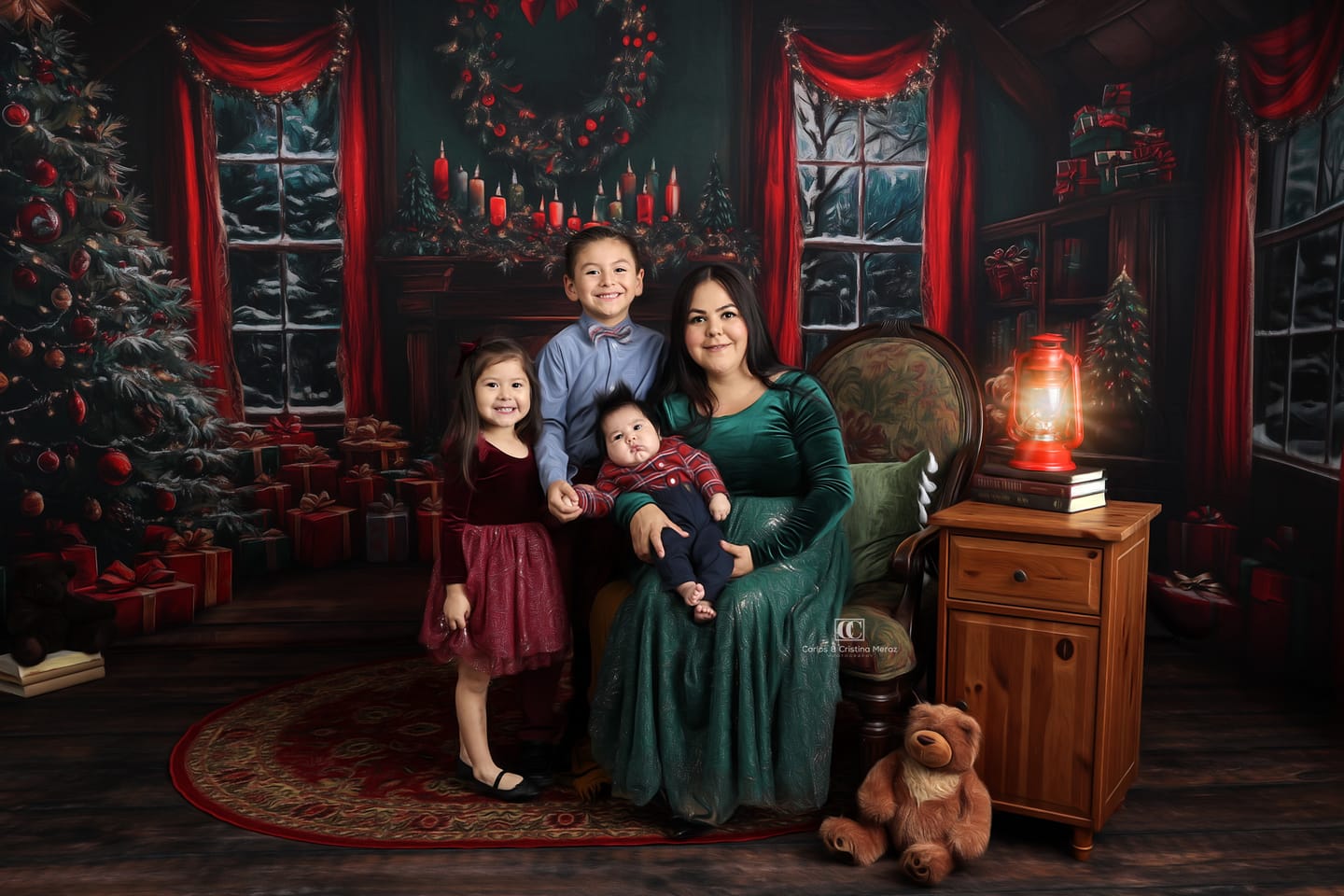 Customer photo review of Velour Ballerina Dress (Women) - Mistletoe