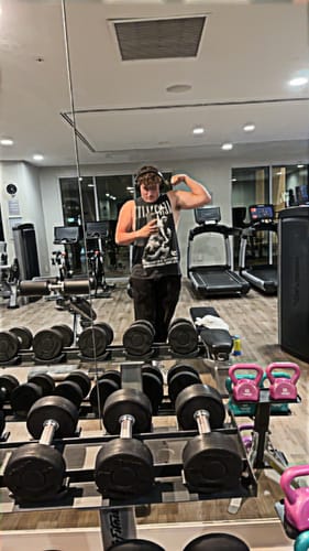 Customer photo review of 'GOD, GOALS, GLORY' WORDMARK TEE