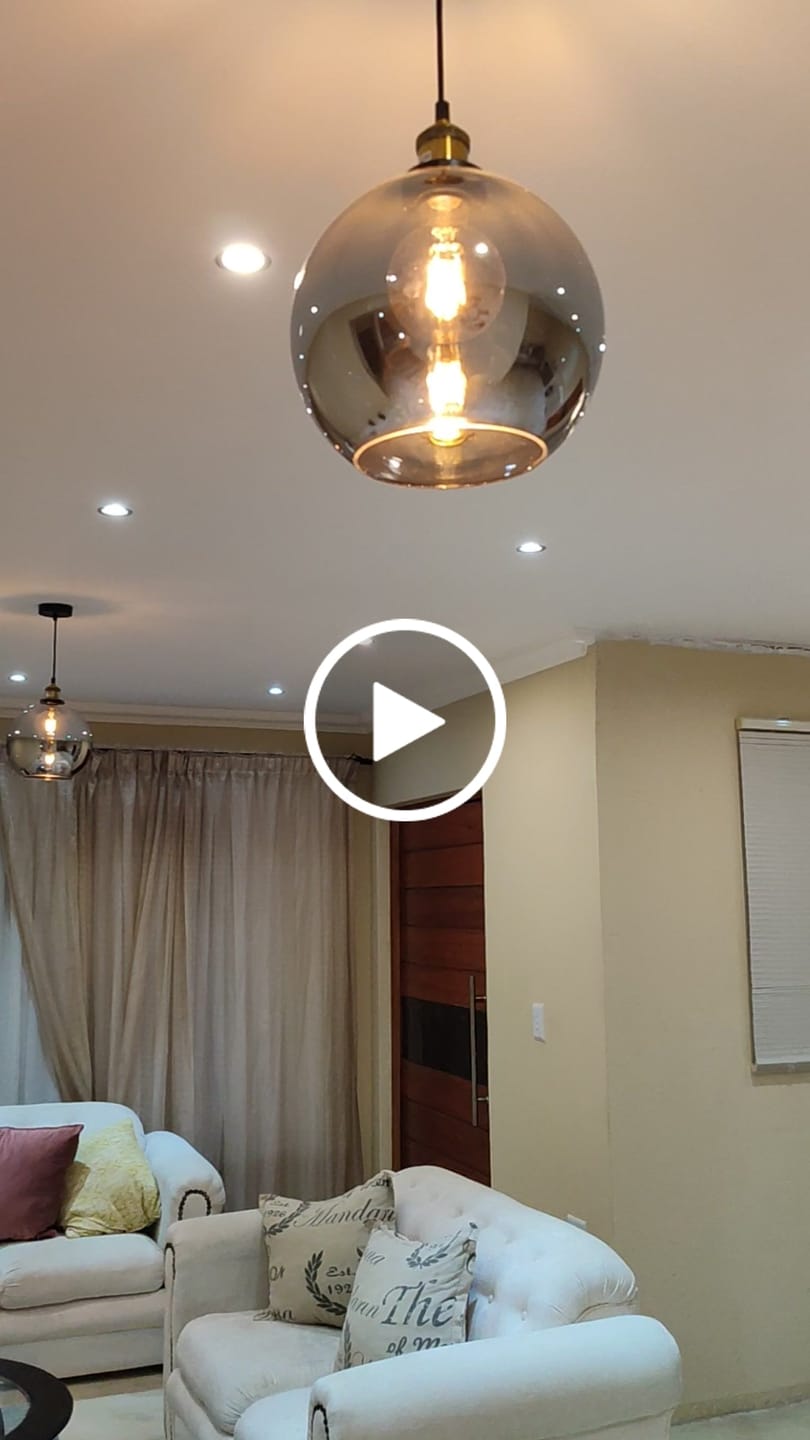 Customer video review of Spheroid Glass Pendant Light Smoke | Amber