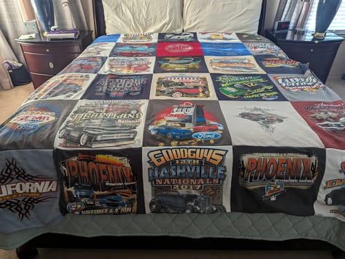 Customer photo review of Classic T-Shirt Blanket