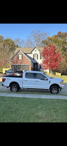 Customer photo review of For 2021-2025 Ford F150 2" to 4" Upper Control Arms Ford Suspension Kit KSP