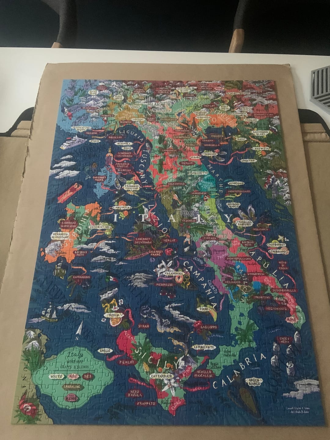 Customer photo review of Wine Puzzle - Italy