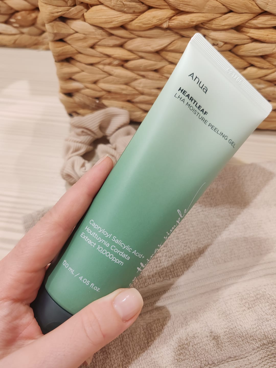 Customer photo review of Nolobošs pīlinga gels Anua Heartleaf LHA Moisture Peeling Gel