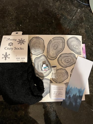 Customer photo review of Fuzzy Loon Fan Box | Quarterly Subscription