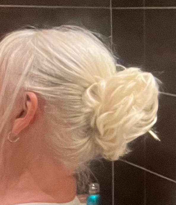 Customer photo review of Tangled Scrunchie