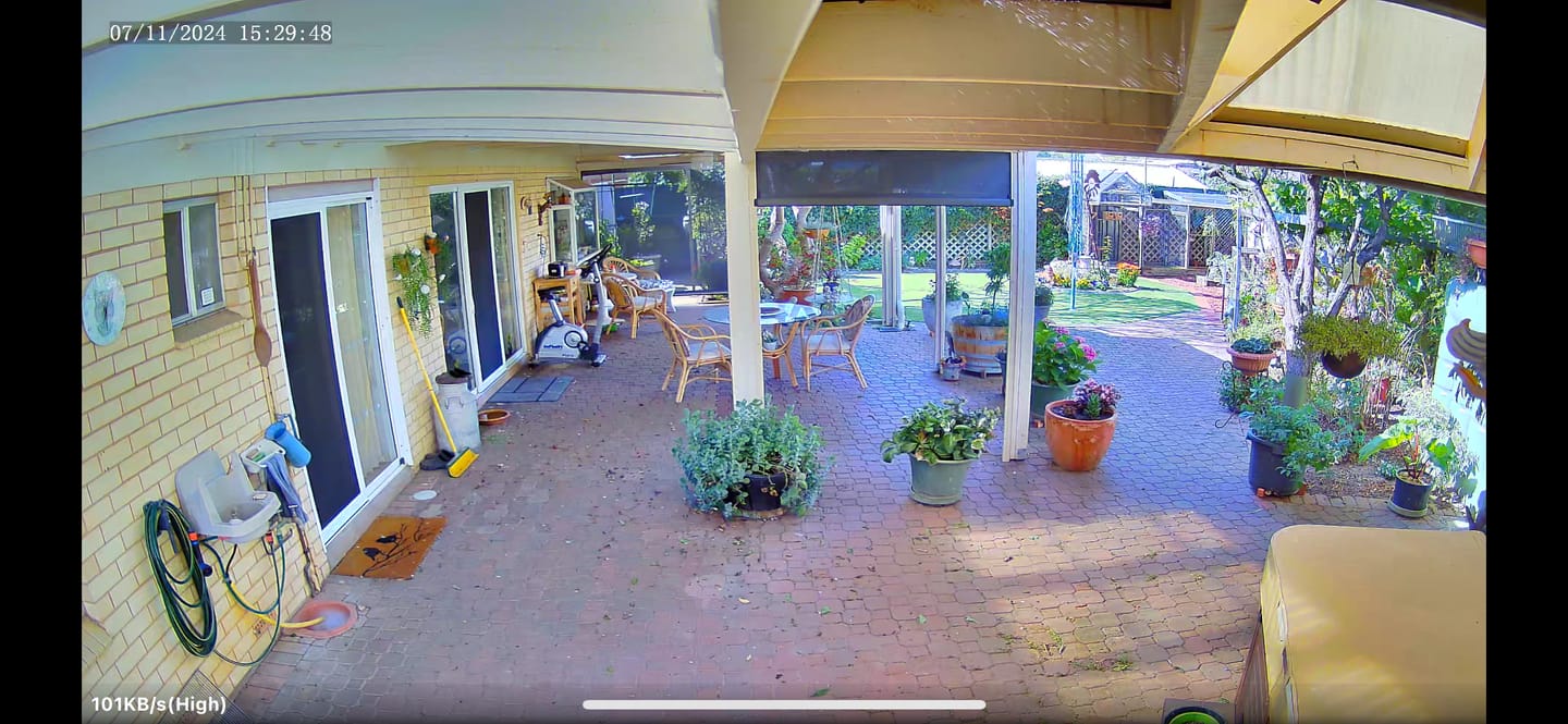 Customer photo review of Uniarch Security Camera: 8MP Bullet Tri-Guard - IPC-B1P8-AF28KC