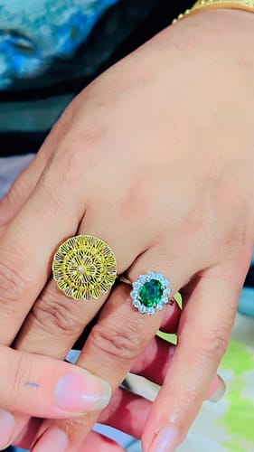 Customer photo review of TOUCH OF GREEN RING