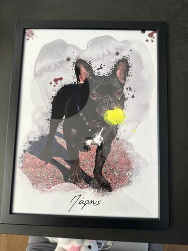 Customer photo review of Πορτραίτο Κατοικίδιου - Νερομπογιά