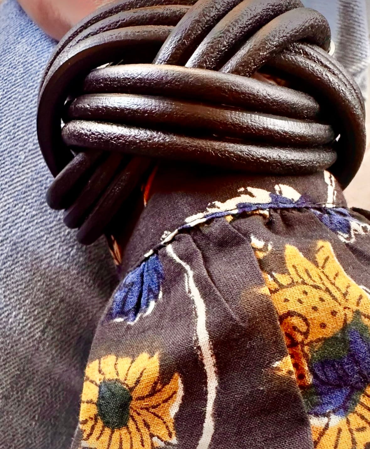Customer photo review of Bracciale pelle Nodomoro Marrone Tulsi