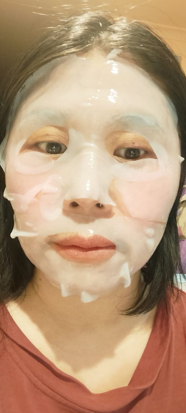 Customer photo review of The Naked Skin Bio-Collagen Mask