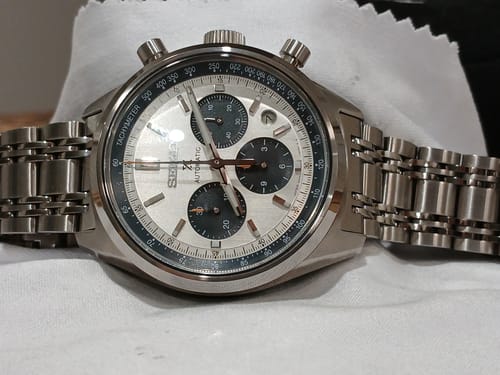 Customer photo review of Seiko Prospex Speedtime Men's 42mm Stainless Steel Automatic Chronograph Watch
