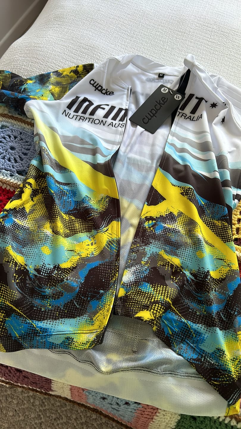 Customer photo review of Infinit Mens Pro Cycle Jersey White
