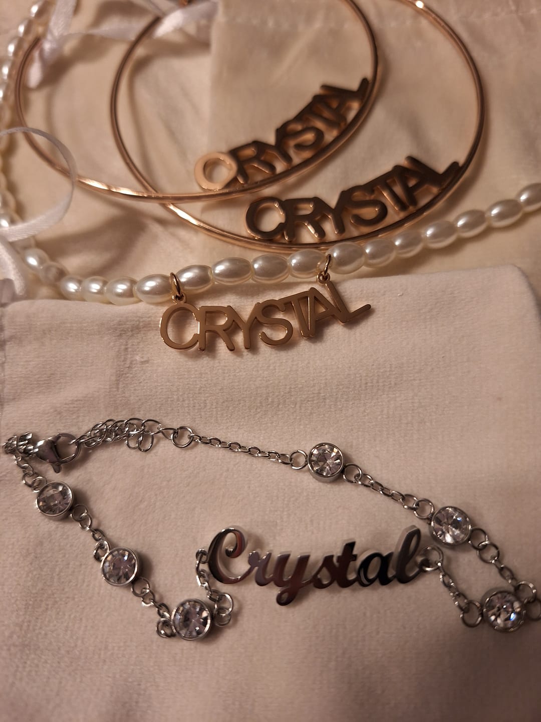 Customer photo review of Bracelet Personnalisé avec Cristal