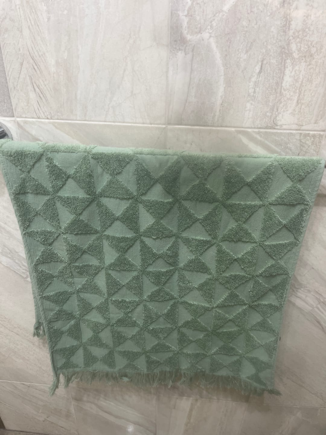 Customer photo review of Granada Face Towel (Set of 2)