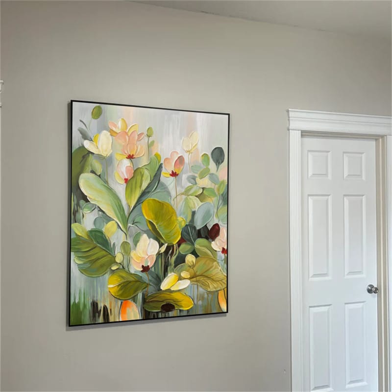 Customer photo review of Colorful Flower Textured Painting Canvas #FP013