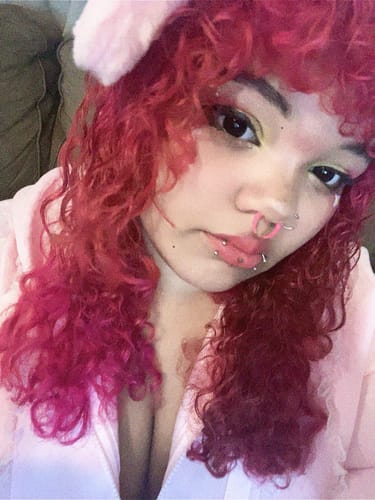 Customer photo review of Blind Black Hole Contact Lenses