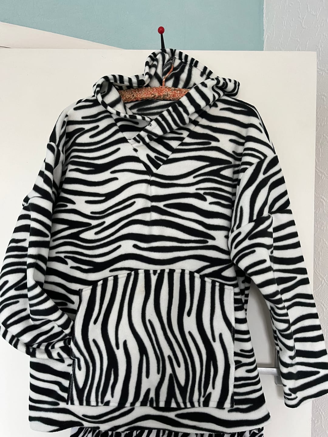 Customer photo review of Zebra Anti Pill Polar Fleece Fabric