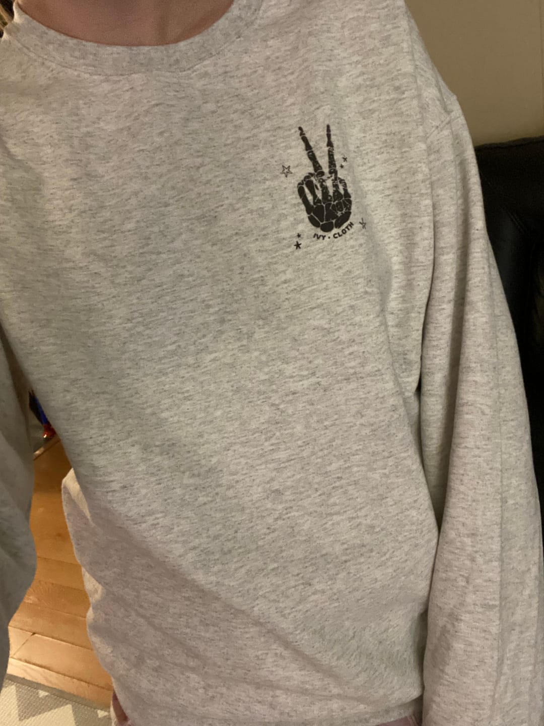 Customer photo review of Overstimulated Moms Club Skeleton (Back Print)