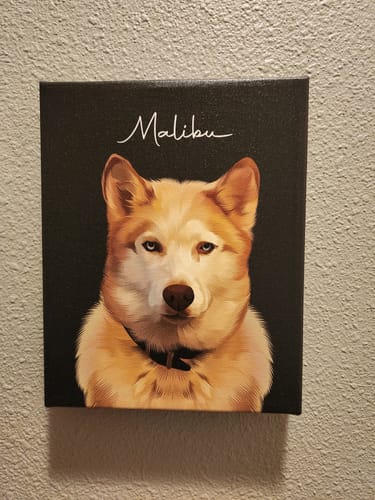 Customer photo review of Pet Art Canvas Wrap