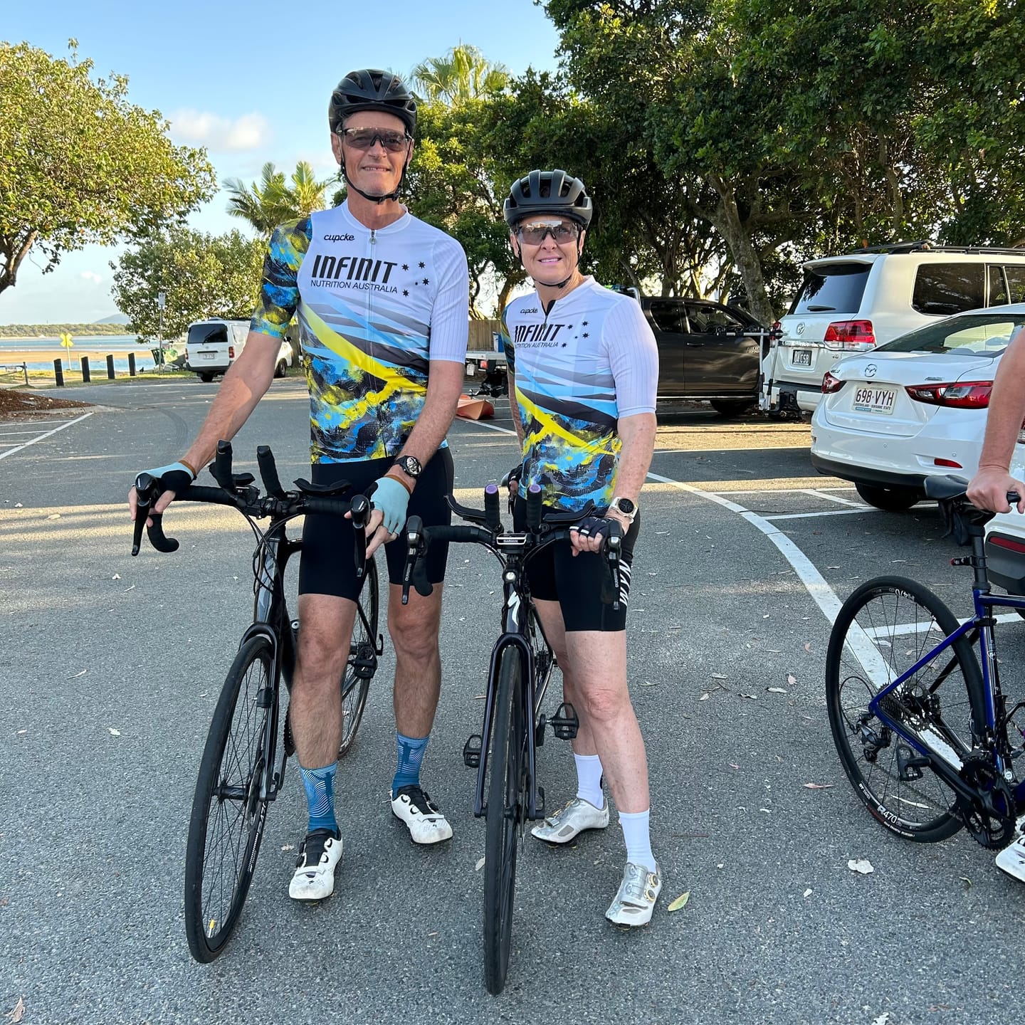 Customer photo review of Infinit Womens Pro Cycle Jersey White