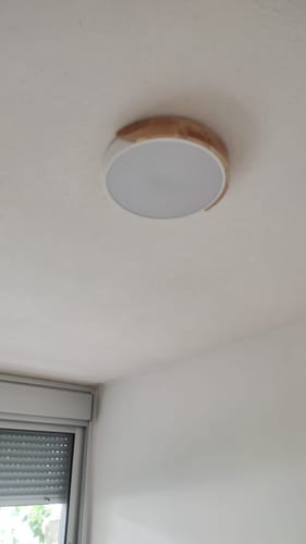 Customer photo review of Luminaria Plafón Techo Led Nórdico Excelente 30cm Diámetro