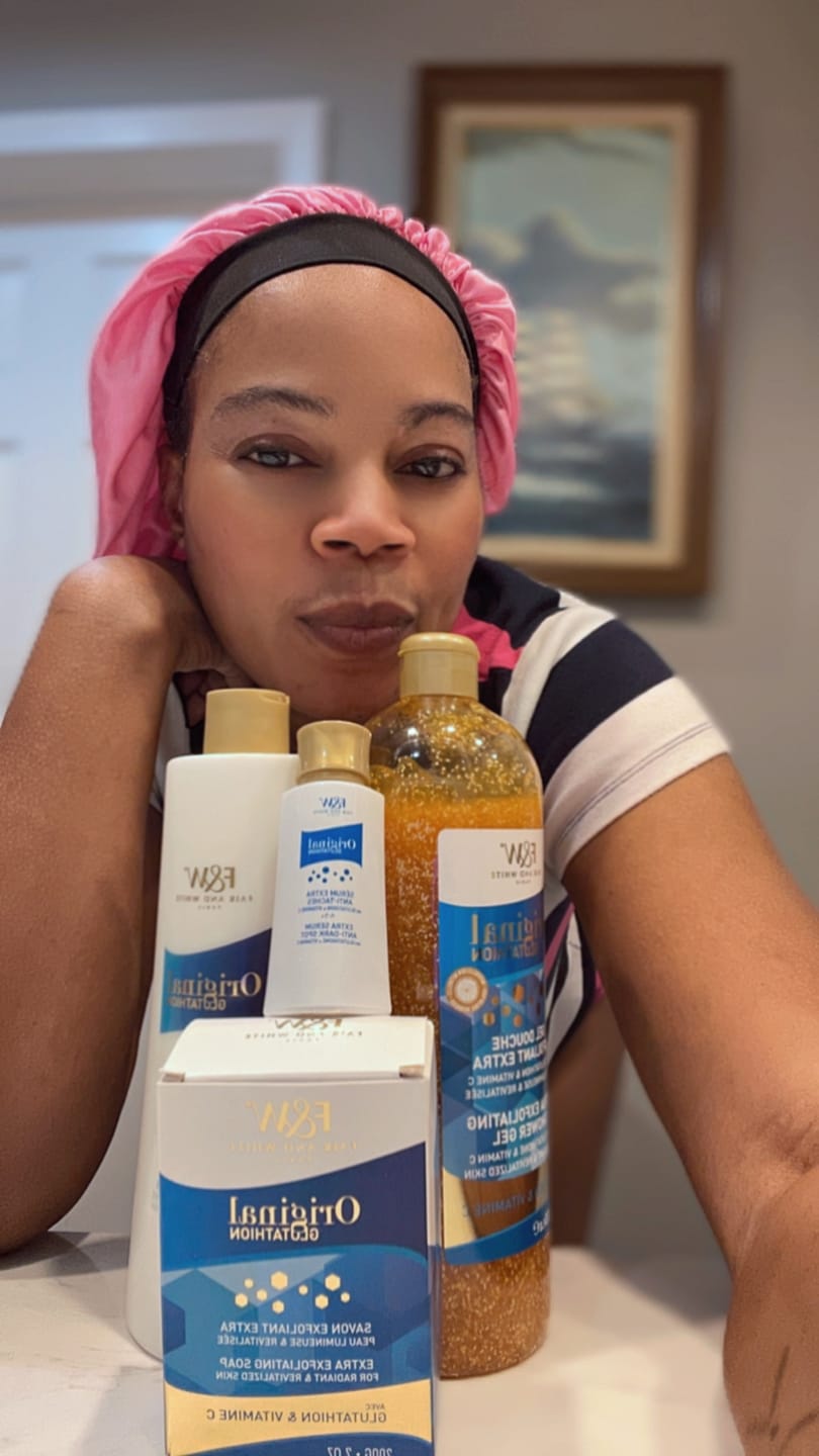 Customer photo review of Fair and White Original Glutathion Extra Brightening Lotion 500ml / 16.90 fl oz