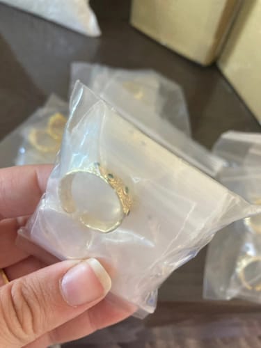 Customer photo review of Evil Eye Bangles