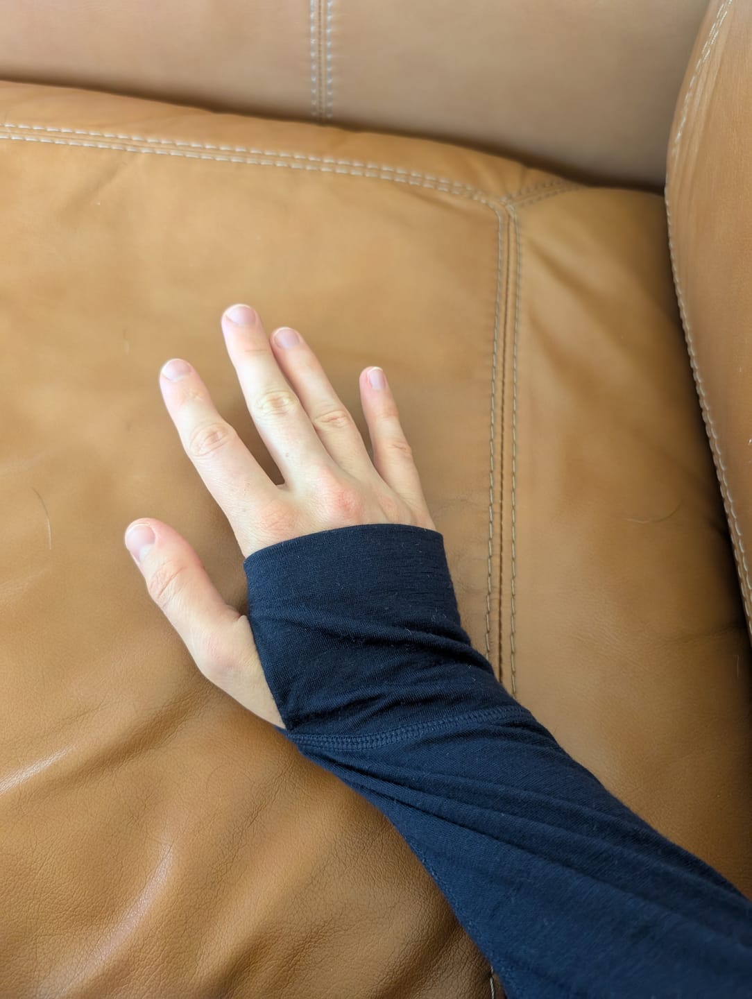 Customer photo review of grown up nursing long sleeve