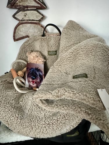 Customer photo review of Dog blanket Sleepy-Pony beige