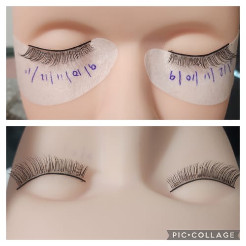 Customer photo review of Online Eyelash Extension Course (Classic, Hybrid & Volume)