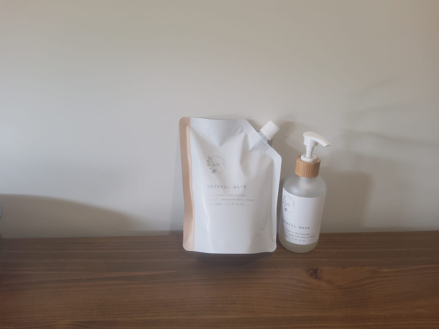 Customer photo review of Oatmeal Moisturising Wash