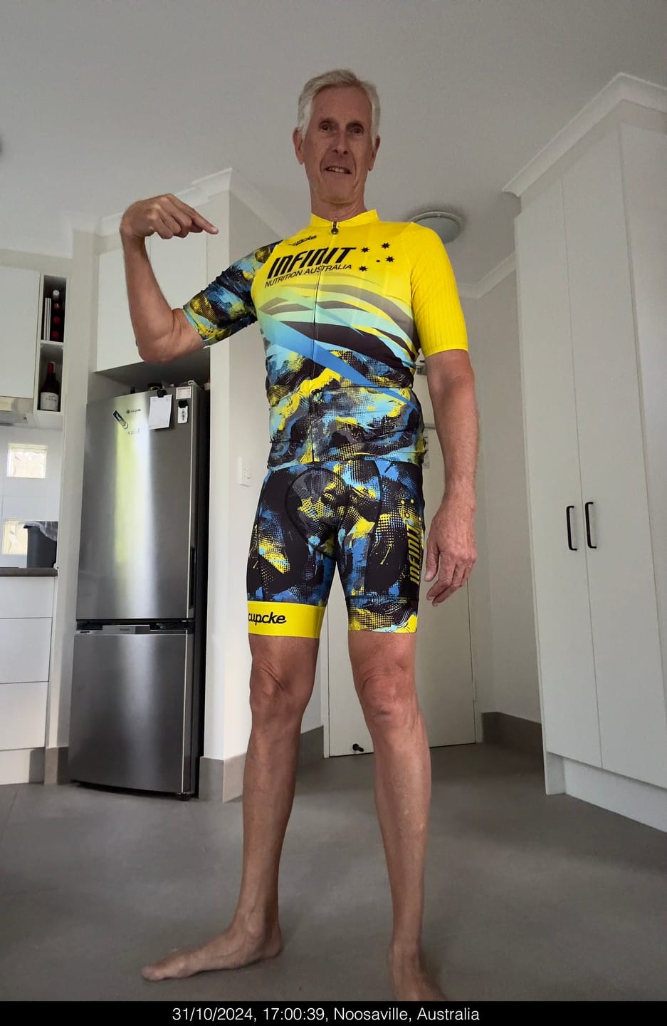 Customer photo review of Infinit Mens Pro Bib Short Yellow
