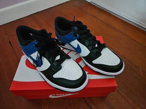 Customer photo review of Nike Dunk Low Industrial Blue (GS)