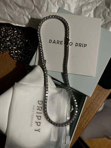 Customer photo review of ICE BREAKER CHAIN. - 4MM WHITE GOLD