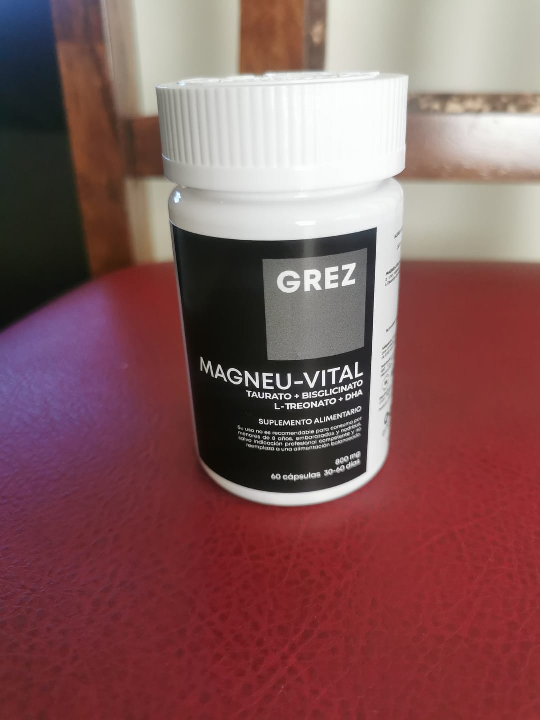 Customer photo review of MAGNEU-VITAL 800mg - Magnesios quelados Taurato / Bisglicinato / L-treonato
