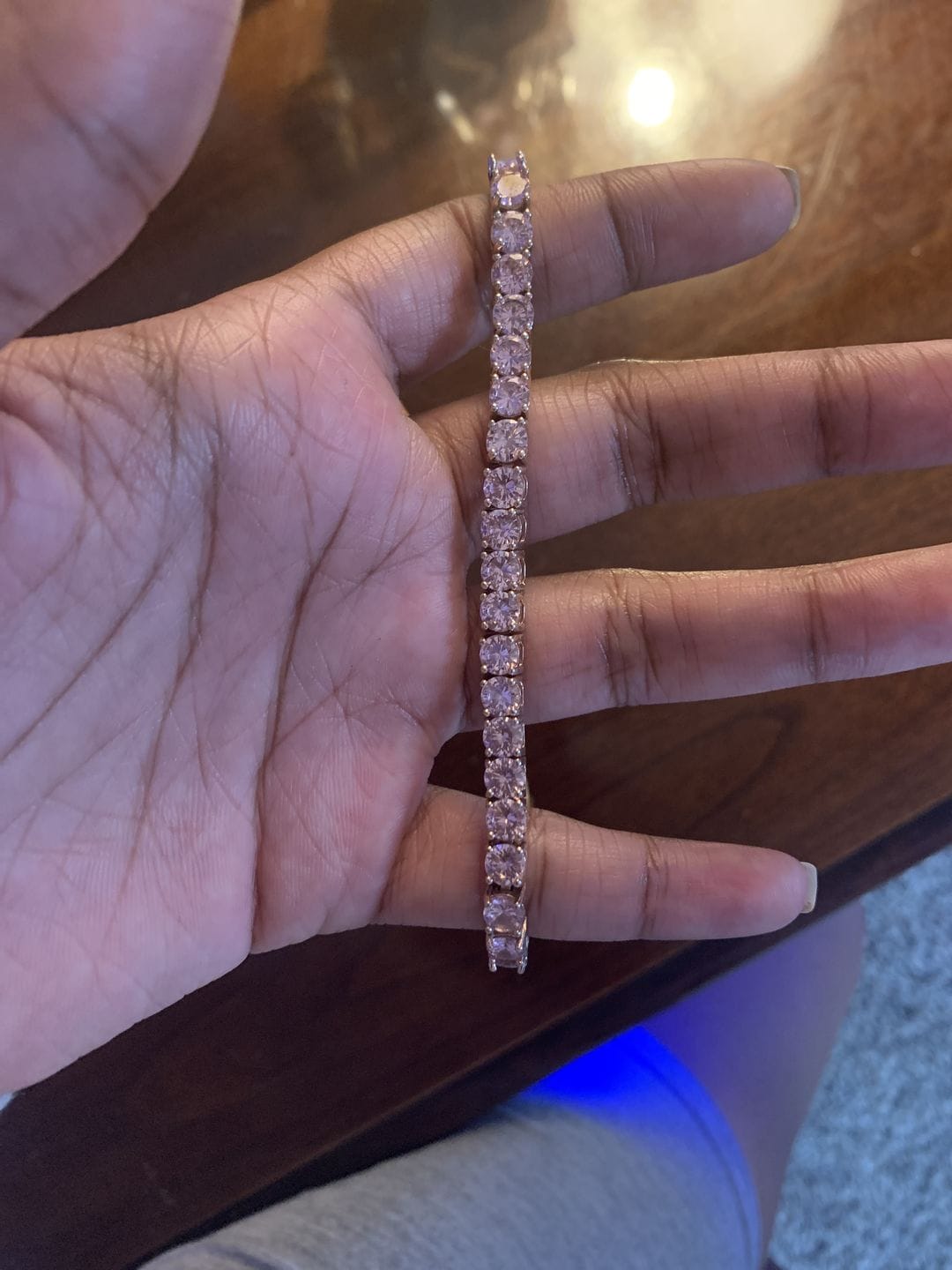 Customer photo review of LUX TENNIS ANKLET(Ships Same Day)