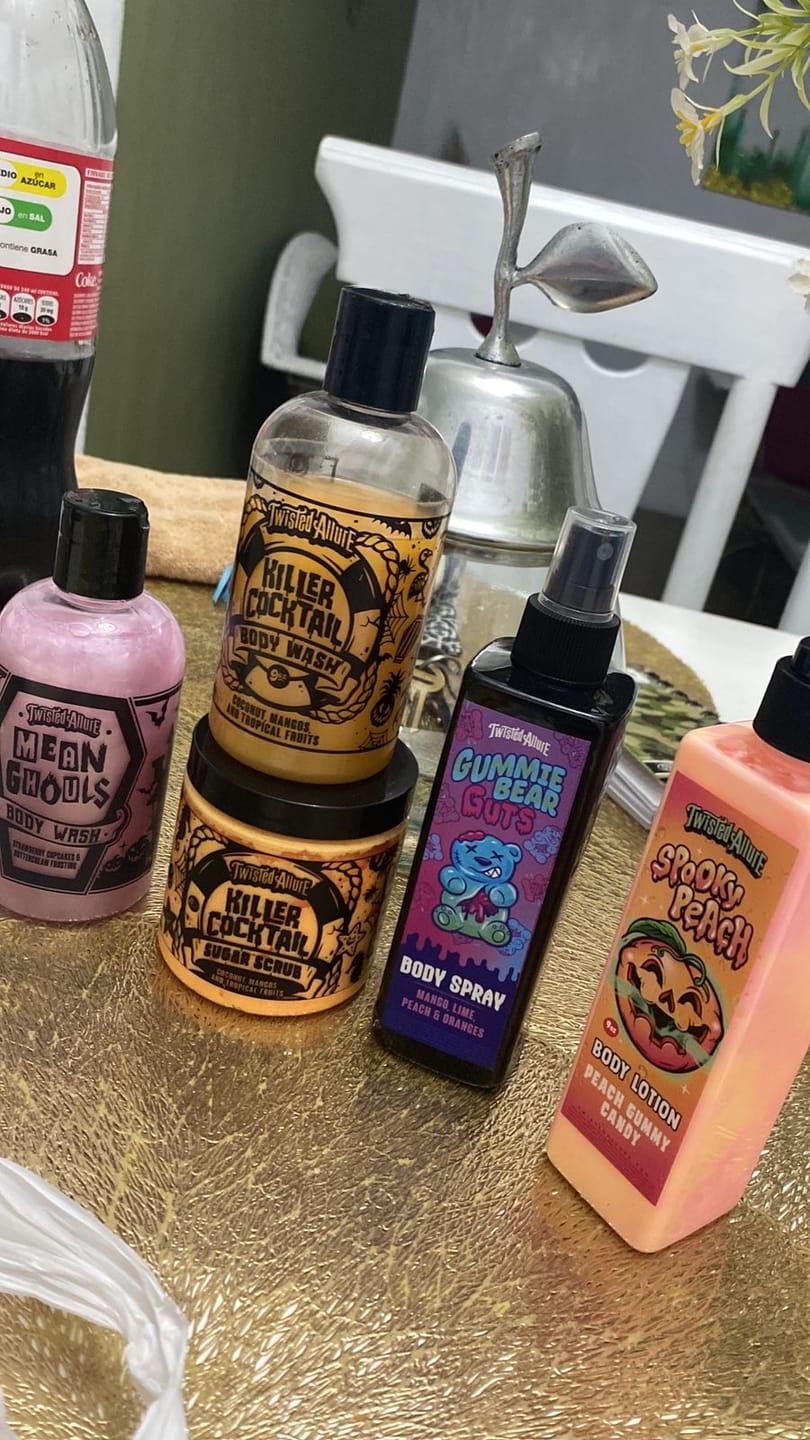 Customer photo review of Gummie Bear Guts Body Spray