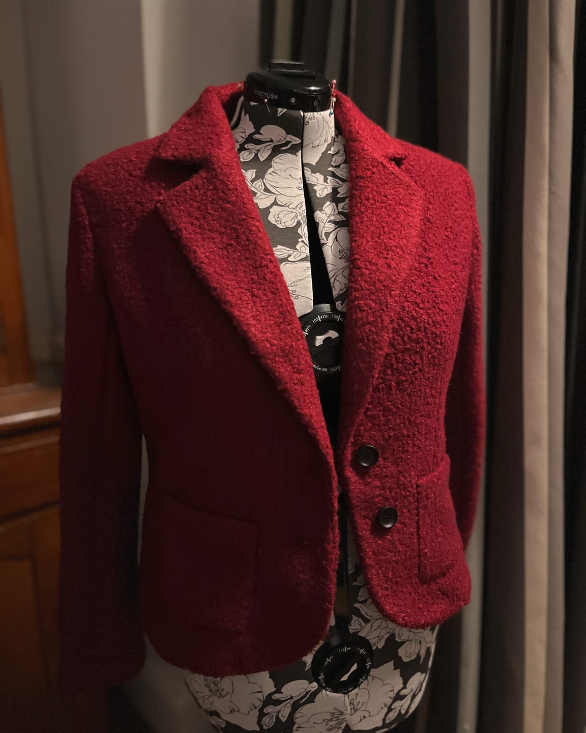 Customer photo review of Plain Boucle Fabric
