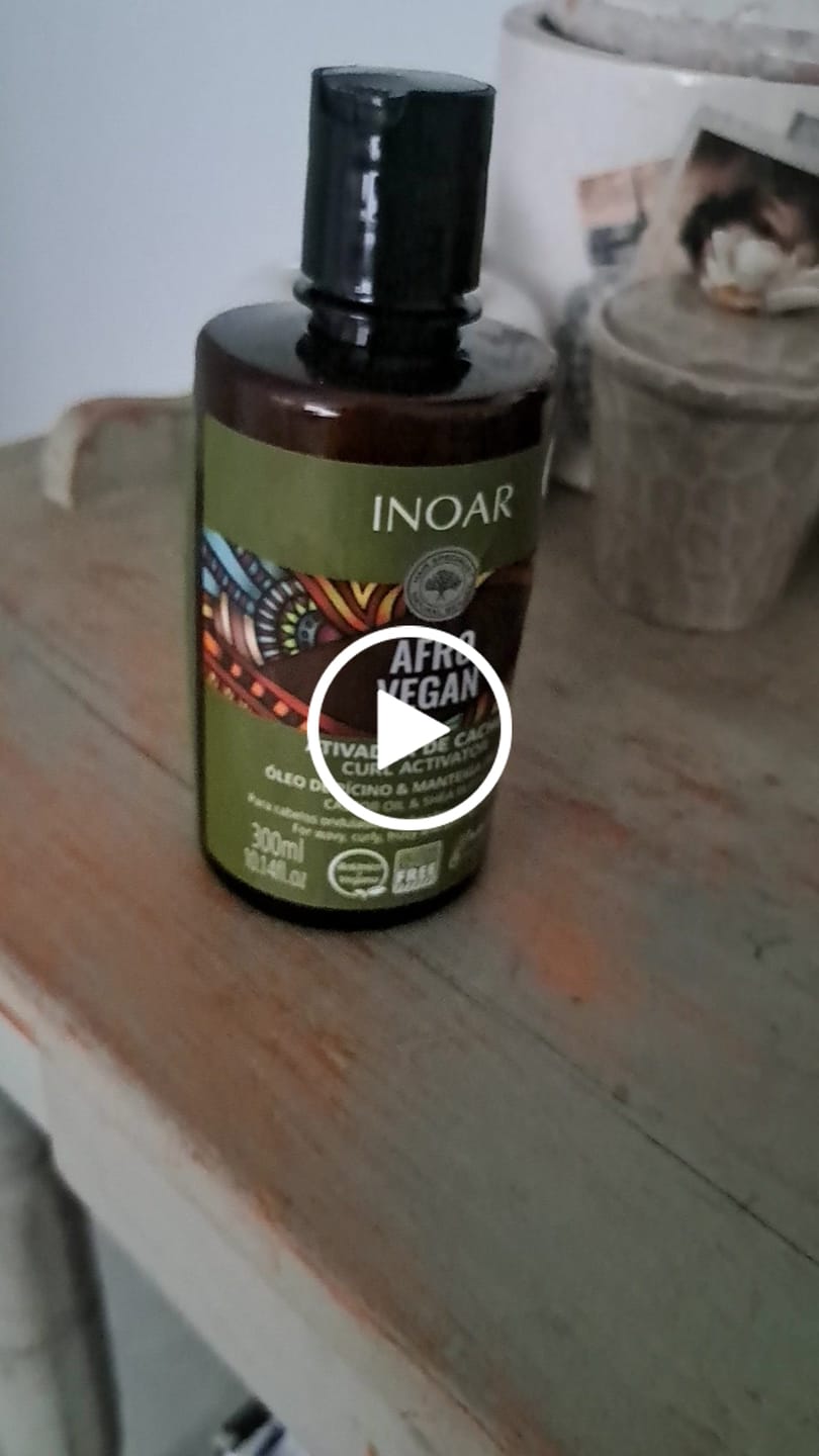 Customer video review of Inoar Afro Vegan Curl Activator 300ml